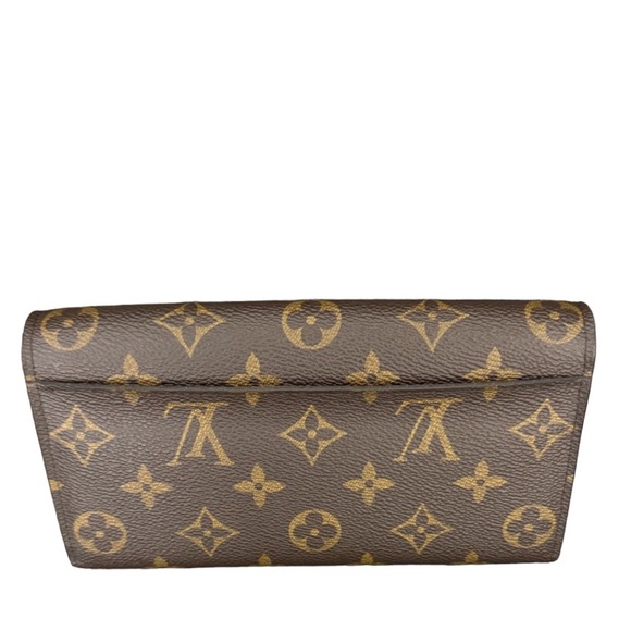 Authentic LOUIS VUITTON Monogram Sarah Jeanne Wallet in Poppy Red M62236 - Picture 8 of 14